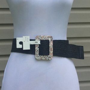 NWT a new day Confetti Resin Buckle Straw Belt